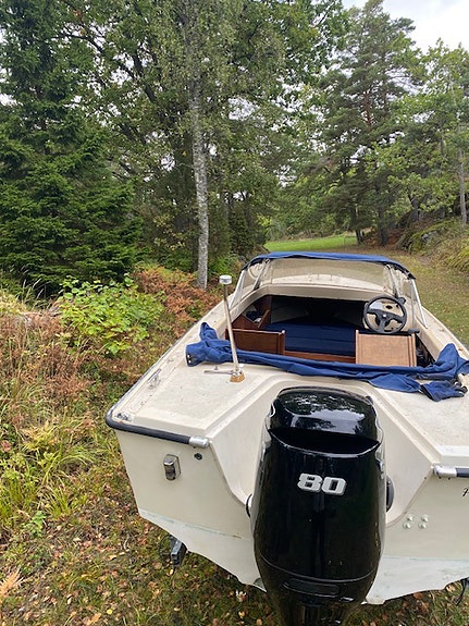 Fjordling 17 Cabriolet/Sport -67 – unik klassiker med nästan ny Suzuki 80 hk 4 of 7