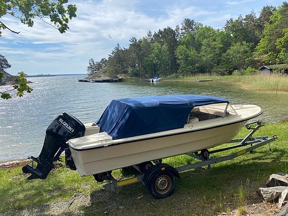 Fjordling 17 Cabriolet/Sport -67 – unik klassiker med nästan ny Suzuki 80 hk 7 of 7