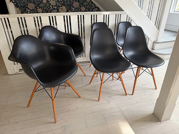 Klassiska Eames-stolar från Vitra – original