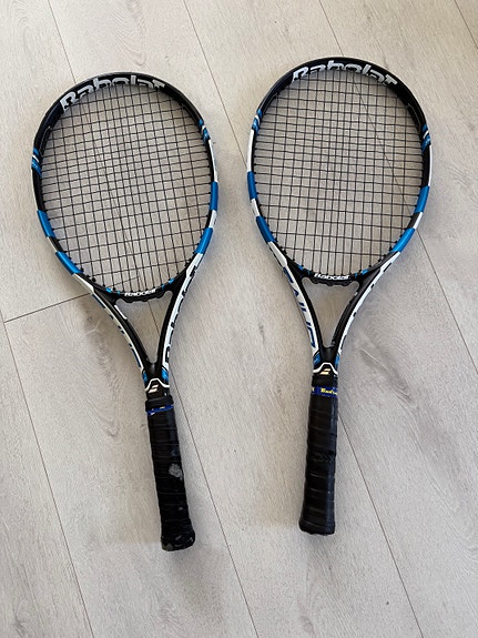Babolat Drive tennisracket blå/svart grepp 4 1/4 och 3 4/8