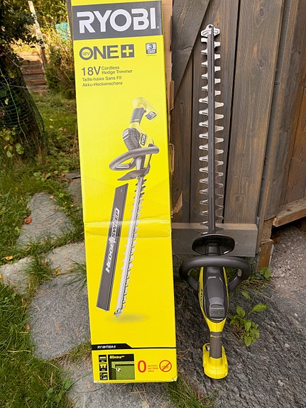 Ryobi One+ 18V häcksax, ny endast provkörd