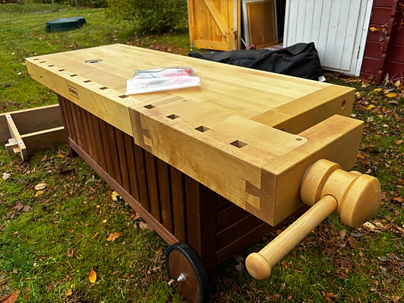 Hyvelbänkskiva 1380 trä arbetsbänk