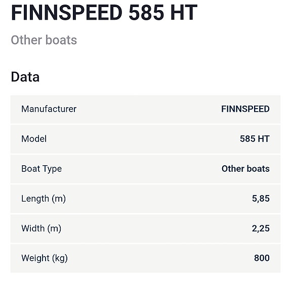 Finnspeed 585 HT bortskänkes 15 of 15
