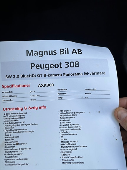 Peugeot 308 SW 15 of 18