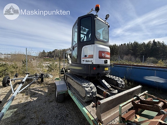 Bobcat minigrävare med vagn 7 of 27