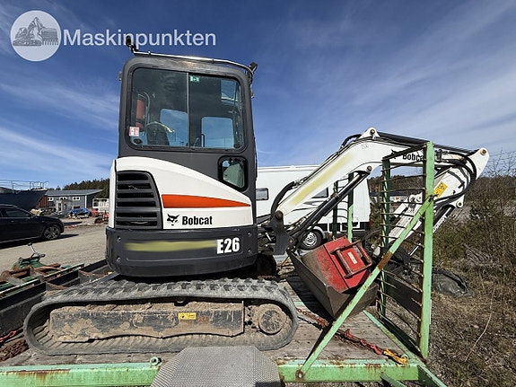 Bobcat minigrävare med vagn 4 of 27