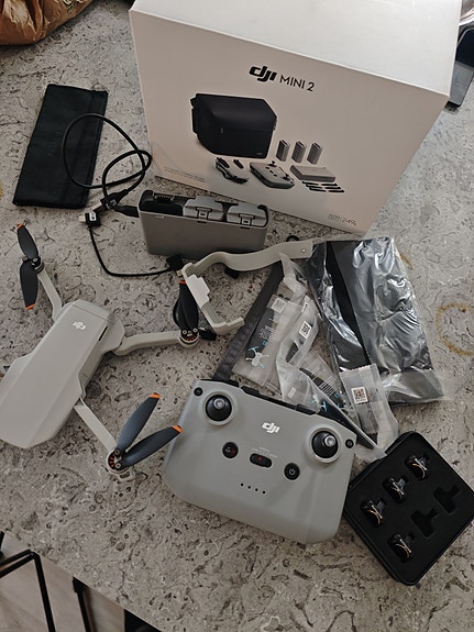 dji mini 2 drönare 4k 249g extra batterier