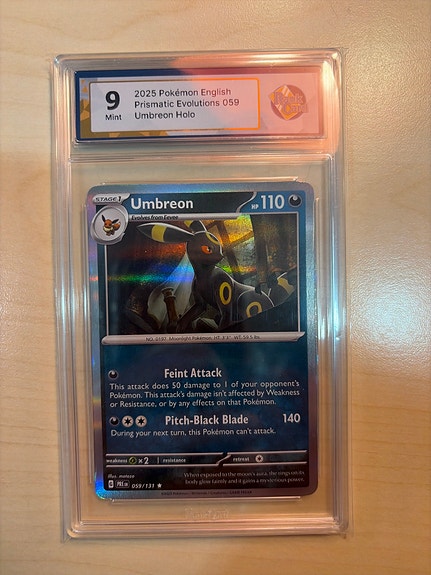 Pokemon Umbreon #59 holo samlarkort Rank Mint 9