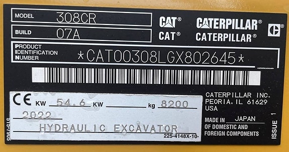 CAT 308 9 of 9