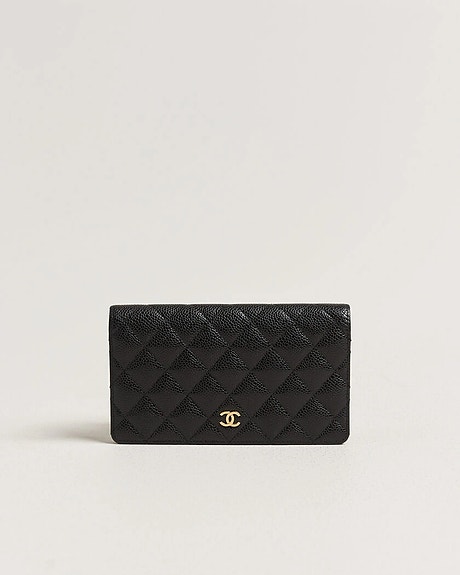 Chanel Pre-Owned Classic Bifold Wallet Caviar Leather Black