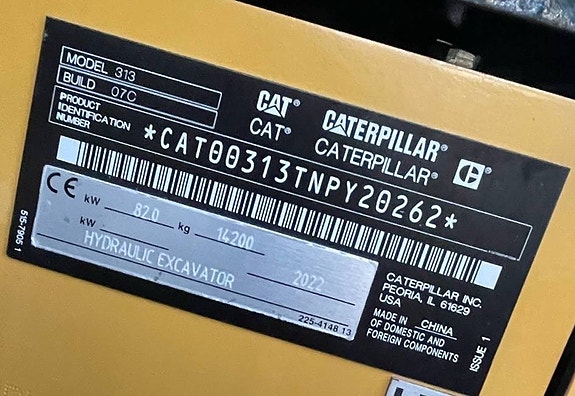 CAT 313 16 of 16