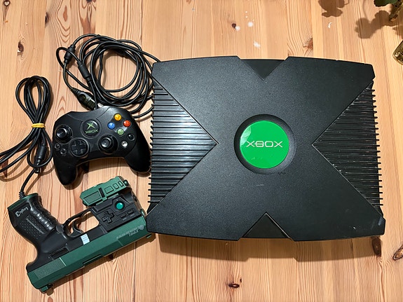 Original Xbox – SmartXX-moddad, handkontroll & pistol