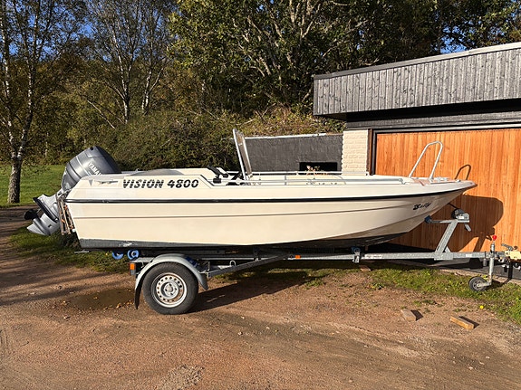 Styrpulpet 4,8m - Yamaha 50hk fyrtakt  - 80 Trailer 2 of 8