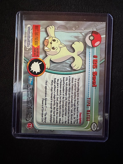 Pokémon TV Animation Edition samlarkort Dewgong #86