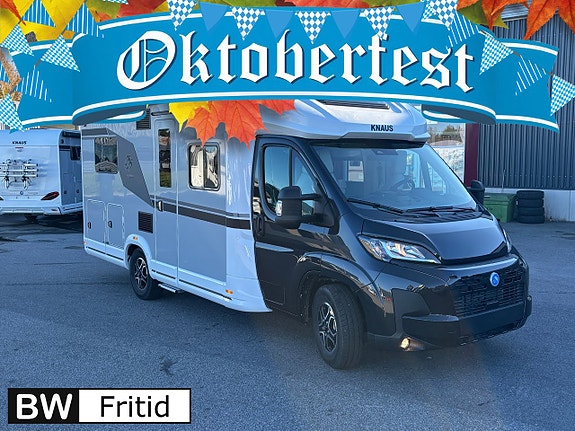 Knaus L!VE Wave Platinum Selection 650 MF Franskbädd - Taksäng - Smidig - Automat - Cykelställ