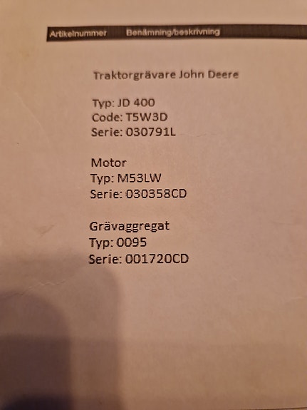 John Deere JD 400 9 of 9