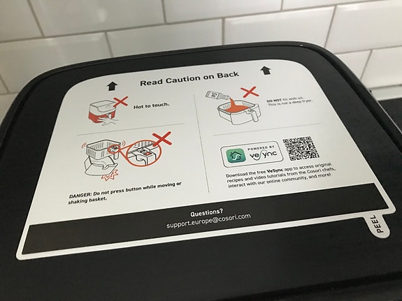 Cosori airfryer svart