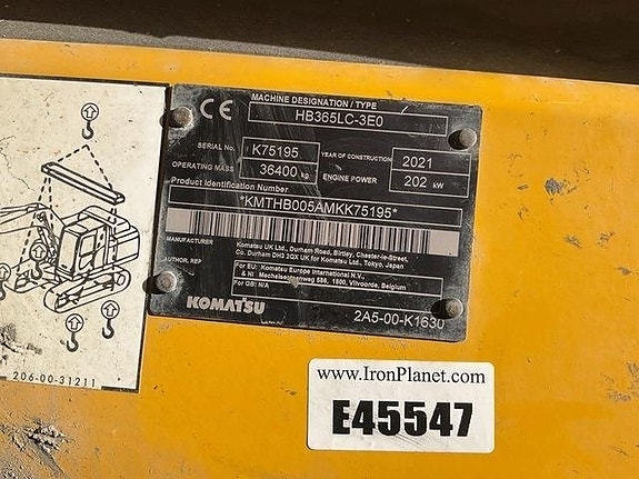 Komatsu HB365LC-3E0 5 of 24