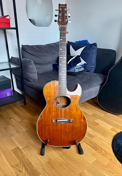 Chaser elektro-akustisk gitarr brun sunburst