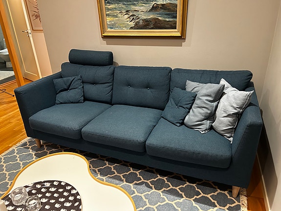 Mörkblå MIO soffa 3 sits