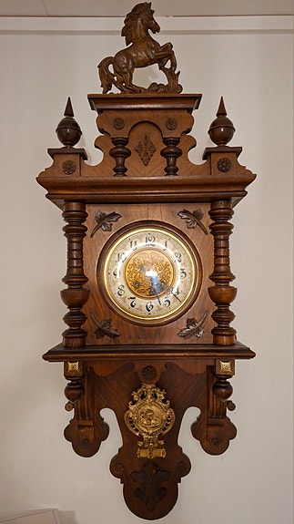 Gustav Becker antik väggklocka P42 – ca 1898–1900