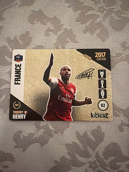 Kickerz Thierry Henry samlarkort France 2017