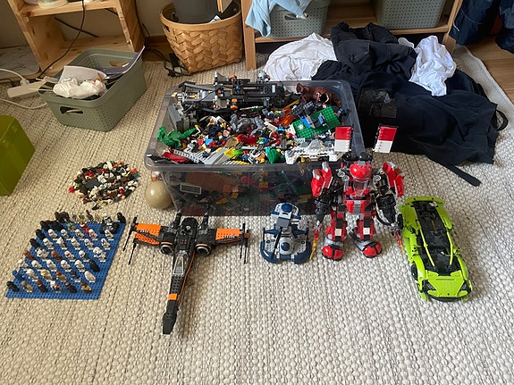 Lego samling.