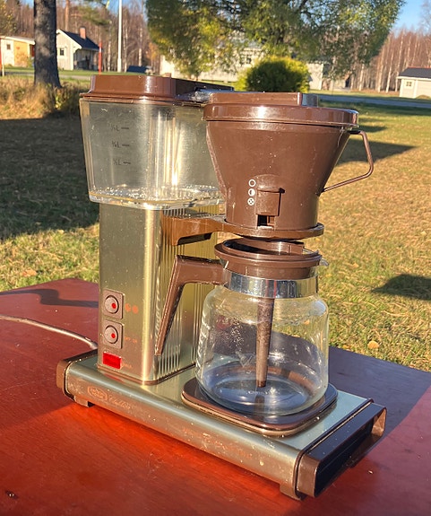 Moccamaster kaffebryggare brun med glaskanna