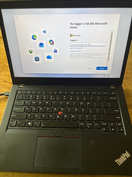Lenovo ThinkPad T480s laptop svart