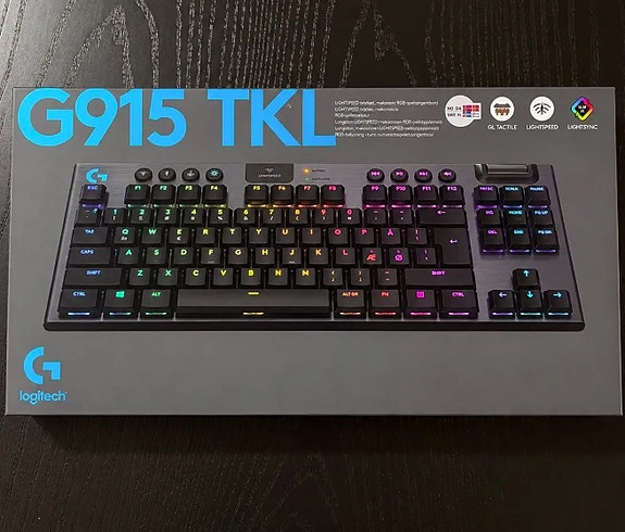 Logitech G915 TKL LIGHTSPEED – Trådlöst mekaniskt gamingtangentbord