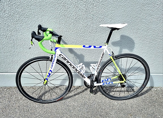 Cannondale landsvägscykel 56 cm 28" unisex vit/grön