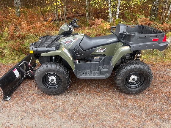 Polaris Sportsman 500 X2 / Endast 64 mil / Snöblad / Frakt / Finans
