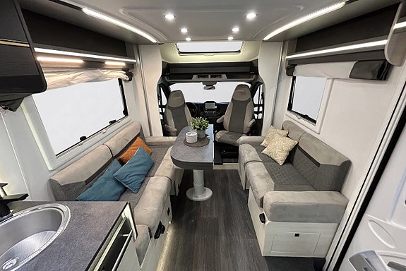 Chausson 720 170HK AUTOMAT 3500KG 6-BÄDDAR 5-Sits AC SOLCELL CYKELSTÄLL 8 of 30