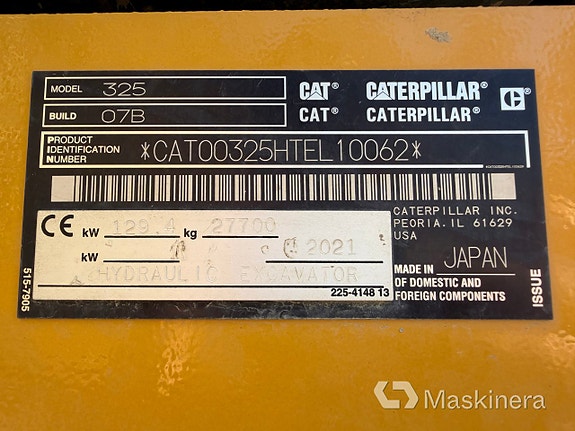 Grävmaskin CAT 325 22 of 27