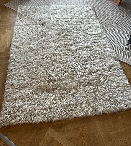 Hay Shaggy Rug matta 140x200 vit