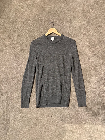 H&M tröja S grå herr