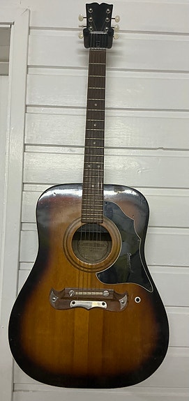 Framus 5/196 Texan Sunburst - vintage stålsträngad akustisk gitarr