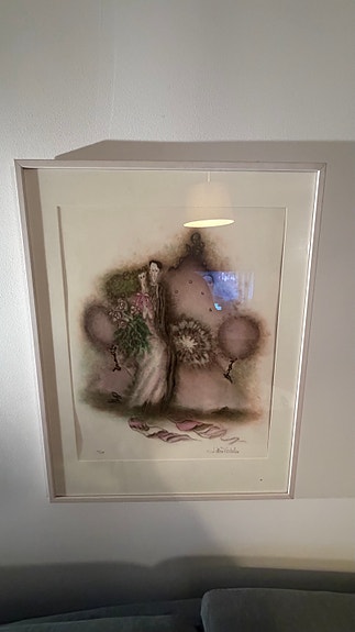 Lillan Michelin – Kärlekssoffan – Signerad Numrerad Konst 73/280 – 77x68 cm