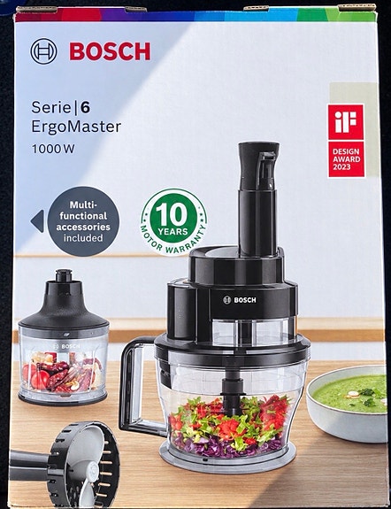 Bosch Serie 6 ErgoMaster stavmixer 1000W med matberedare
