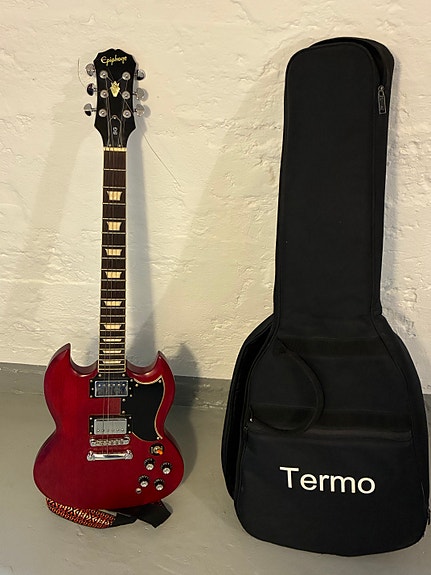 Epiphone SG elgitarr röd
