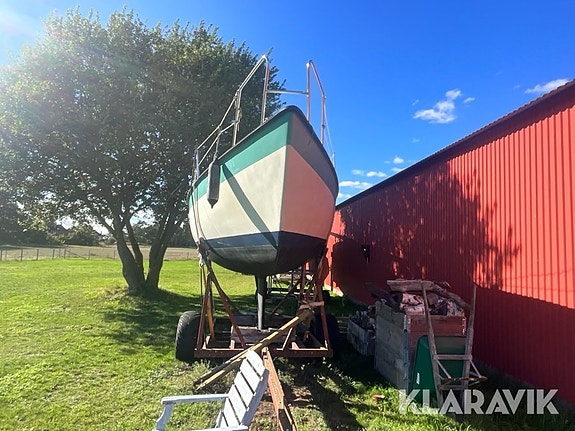 Segelbåt med vagn 2 of 6