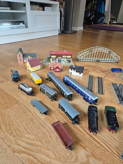Märklin tågbana, modelltåg med tillbehör