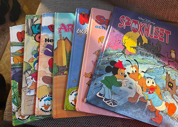 7 st  80/ tals Disney böcker barnböcker paket