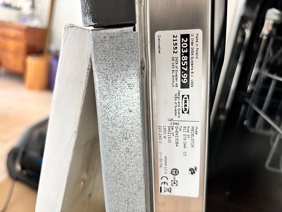 IKEA integrerad diskmaskin 45 cm