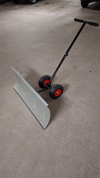 Manuell snöplog, 100×44 cm blad.