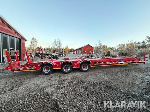 Skogsmaskintrailer Chieftain med 30 tons last 6 of 6