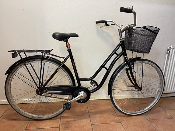 Svart 28 tums damcykel