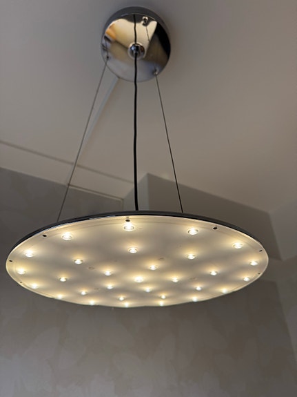 2 st snygga Ikea LED-taklampor – Justerbar höjd