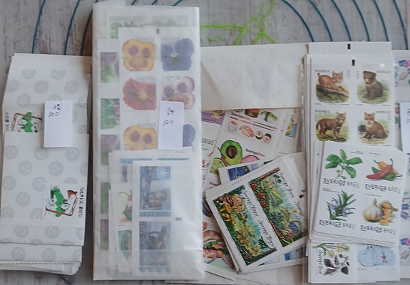 400 Sverige brev frimärken