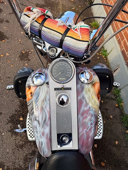 Harley-Davidson Road King Classic , Släp, Motivlack, LED belysning mm 12 of 13